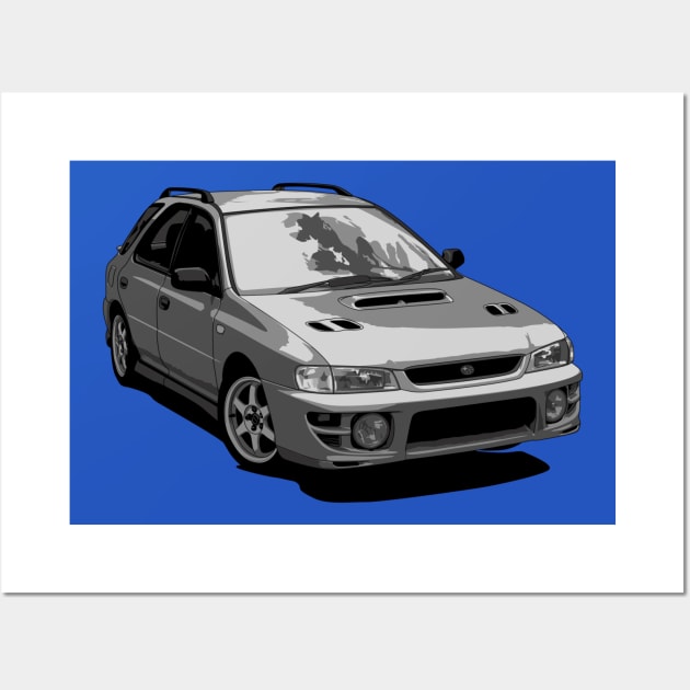 Subaru Impreza Wall Art by ArtyMotive